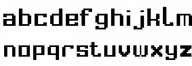 Barndomsfirkante फ़ॉन्ट लोअरकेस