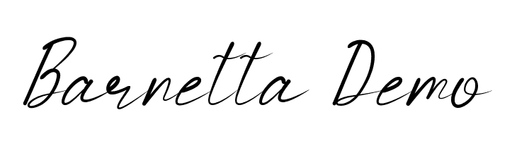 Barnetta Demo  नि: शुल्क फ़ॉन्ट्स डाउनलोड