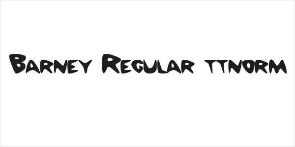 Barney Regular ttnorm Logo