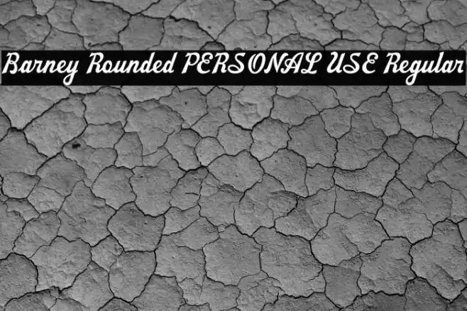 Barney Rounded PERSONAL USE Regular Example 1