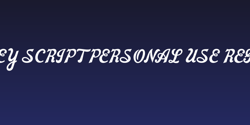 Barney Script PERSONAL USE Regular Social Header
