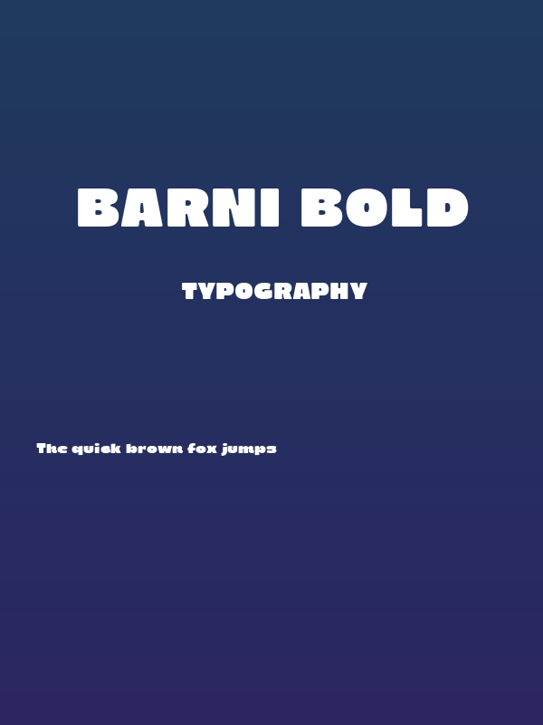 Barni Bold Poster