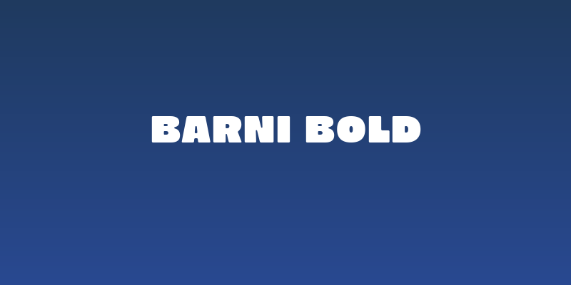 Barni Bold Social Header