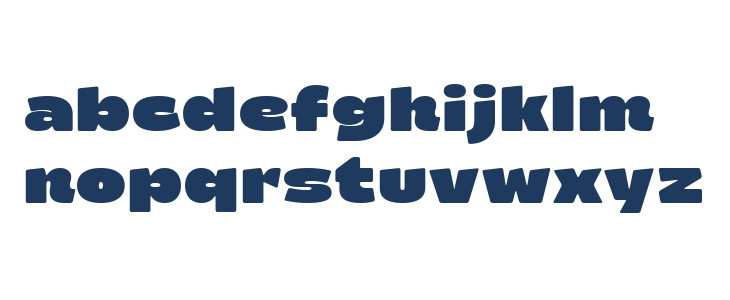 Barni Bold Lowercase