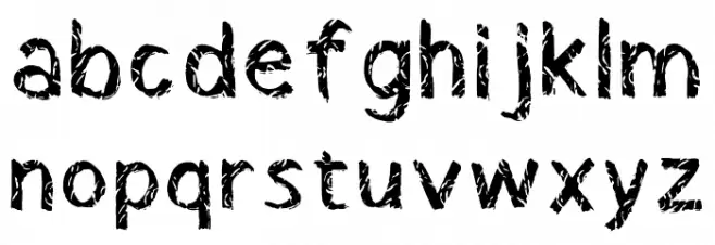 Barns Regular Schriftart Kleinbuchstaben
