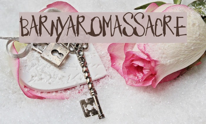BarnyardMassacre Font examples