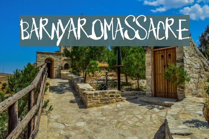 BarnyardMassacre Font examples