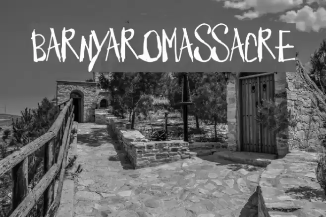 BarnyardMassacre Font examples