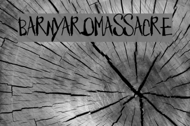 BarnyardMassacre Font examples