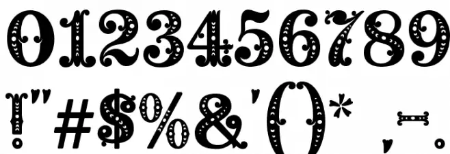 Barocco Initial Font OTHER CHARS