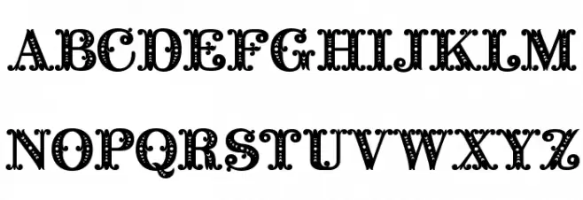 Barocco Initial Schriftart Groß
