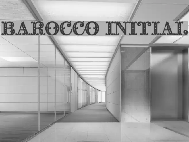 Barocco Initial Font examples