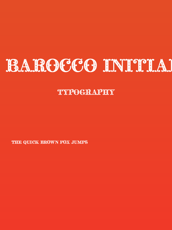Barocco Initial Poster