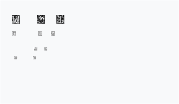 Barock Initialen Business Card