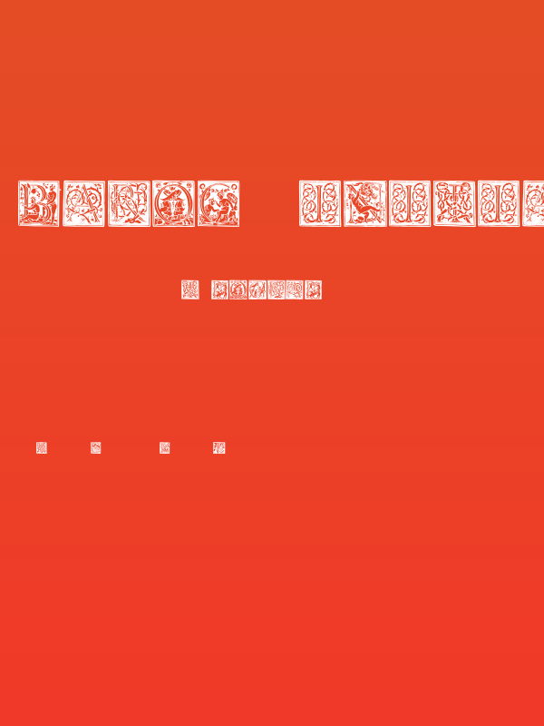 Barock Initialen Poster