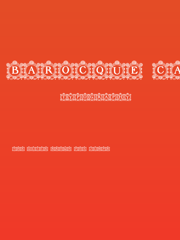 Barocque Capitals Poster