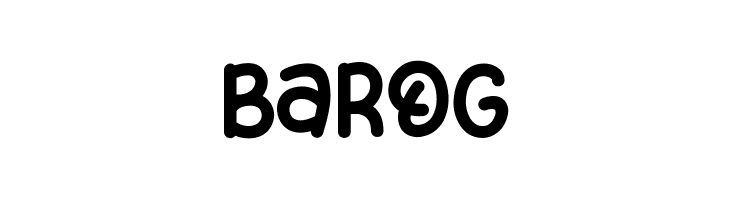 Barog  フリーフォントのダウンロード