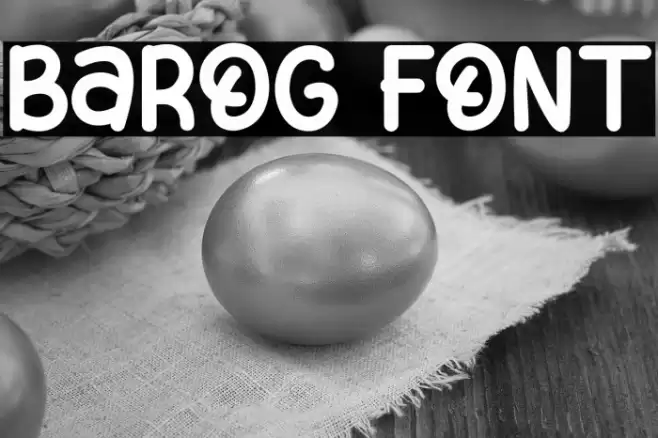 Barog Font examples