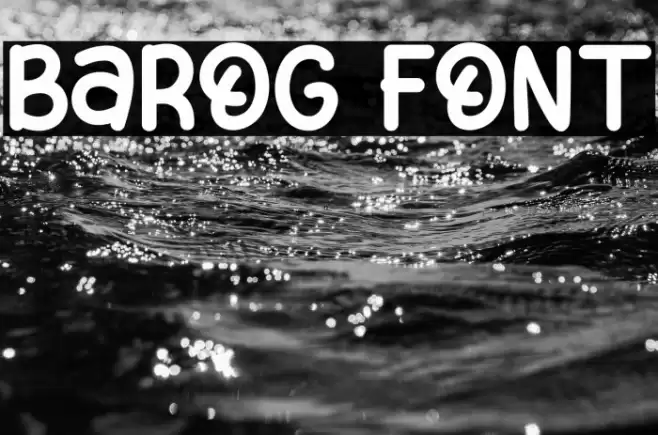 Barog Font examples