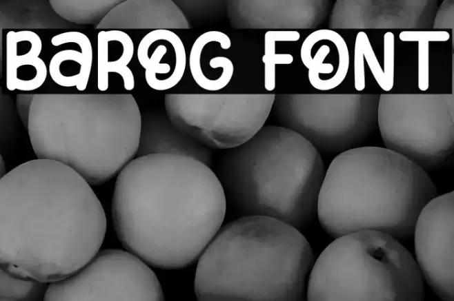 Barog Font examples