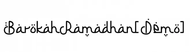 Barokah Ramadhan [Demo]  नि: शुल्क फ़ॉन्ट्स डाउनलोड