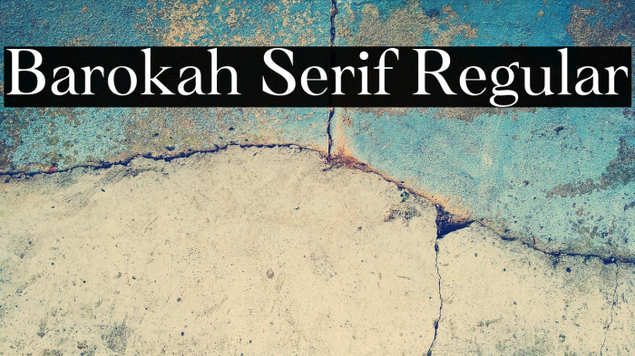 Barokah Serif Regular Example 1