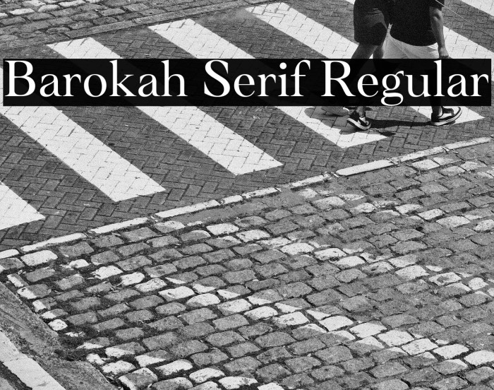 Barokah Serif Regular Example 2
