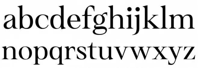 Barokah Serif Regular Caratteri MINUSCOLO