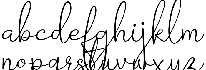 Barokah Signature Regular Font LOWERCASE