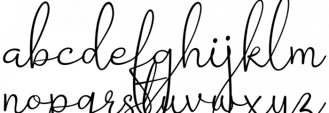 Barokah Signature Regular Schriftart Kleinbuchstaben