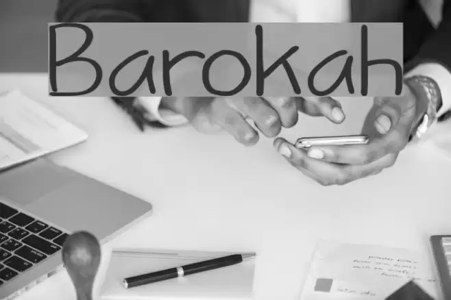 Barokah Font examples