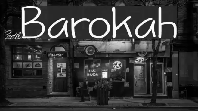 Barokah Font examples