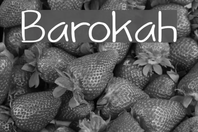 Barokah Font examples