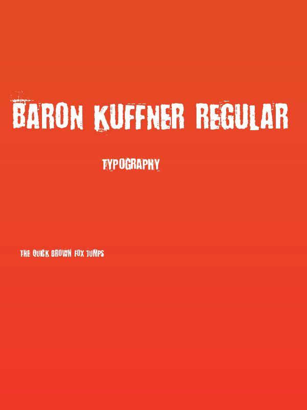 Baron Kuffner Regular Poster