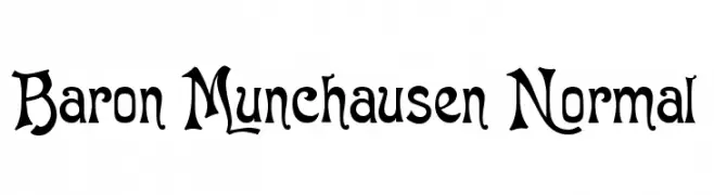 Baron Munchausen Normal  font caratteri gratis