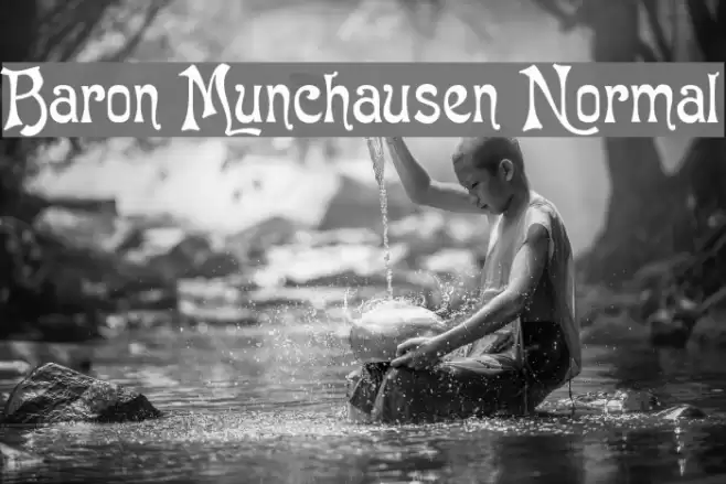 Baron Munchausen Normal Font examples
