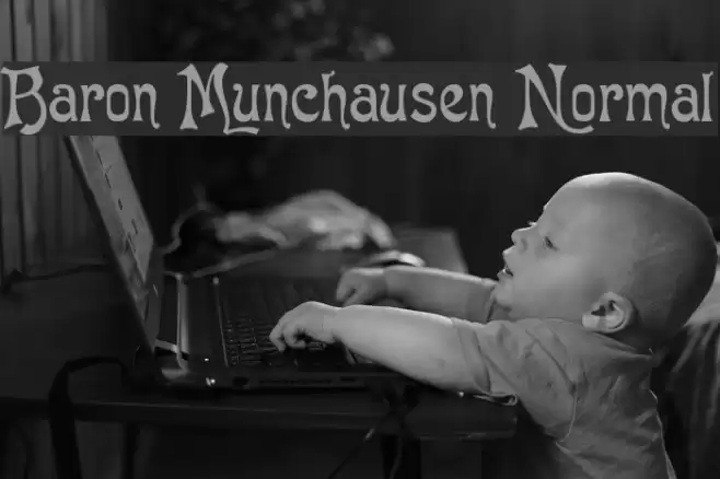 Baron Munchausen Normal Font examples
