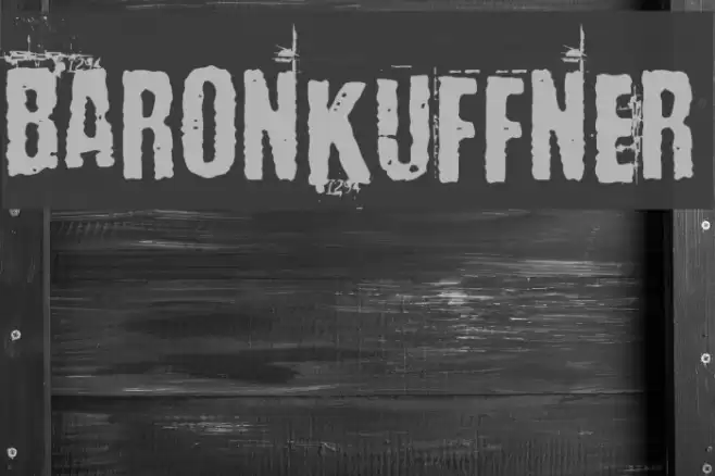 BaronKuffner Font examples