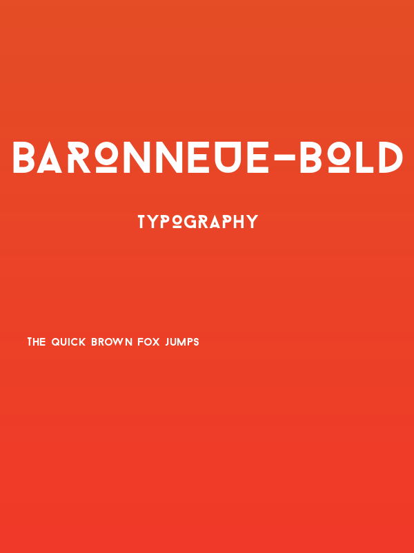 BaronNeue-Bold Poster