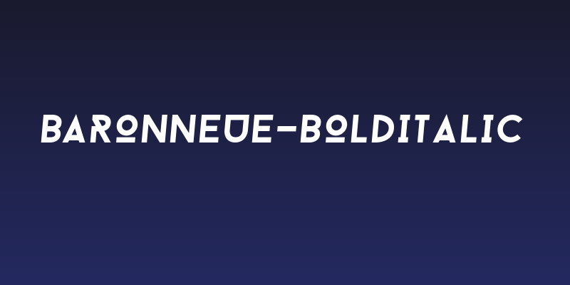 BaronNeue-Bolditalic Social Header