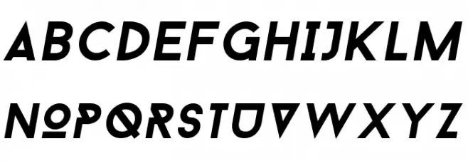BaronNeue-Boldultraitalic Polices MAJUSCULES