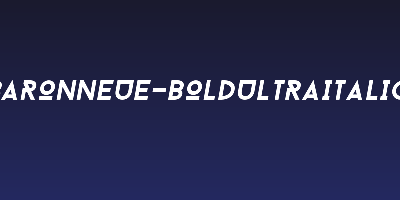 BaronNeue-Boldultraitalic Social Header