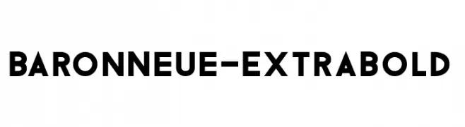 BaronNeue-ExtraBold  Fuentes Gratis Descargar