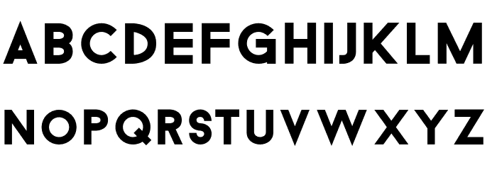 BaronNeue-ExtraBold Font LOWERCASE