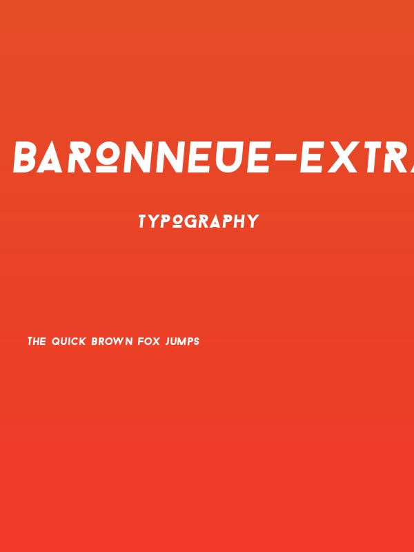 BaronNeue-ExtraBolditalic Poster