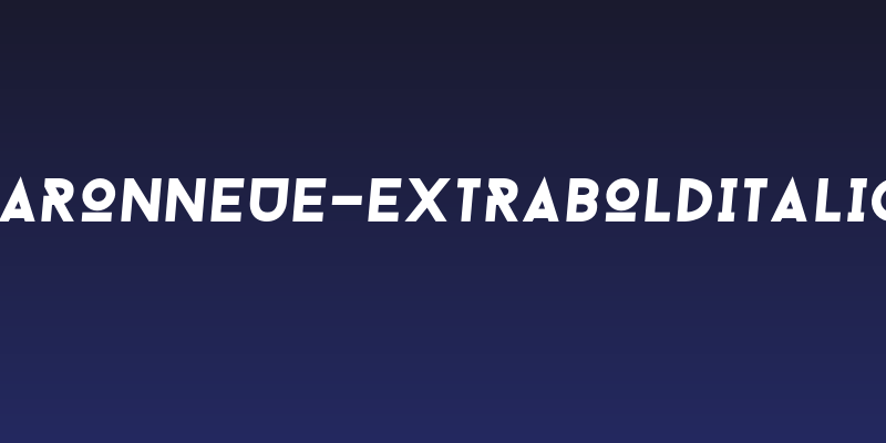 BaronNeue-ExtraBolditalic Social Header