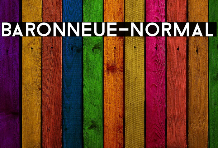 BaronNeue-Normal Font examples