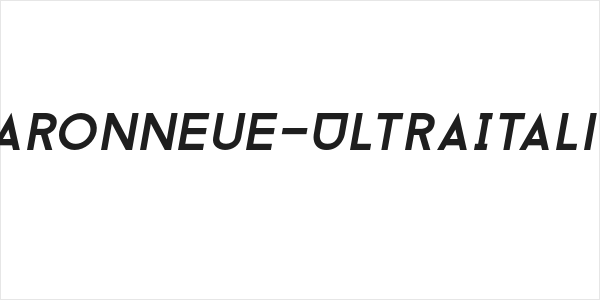 BaronNeue-UltraItalic Logo