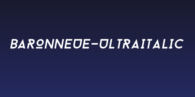 BaronNeue-UltraItalic Social Header