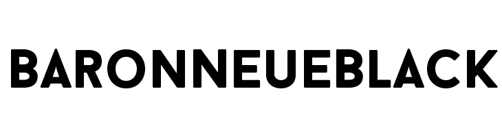 BaronNeueBlack Font